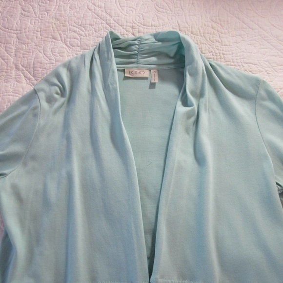 LOGO Cardigan XXS Open Front Cardigan Back Crochet - Picture 3 of 8